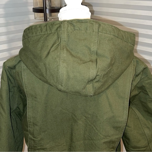 Carhartt Women's Olive Hooded Utility Jacket - Picture 6 of 8